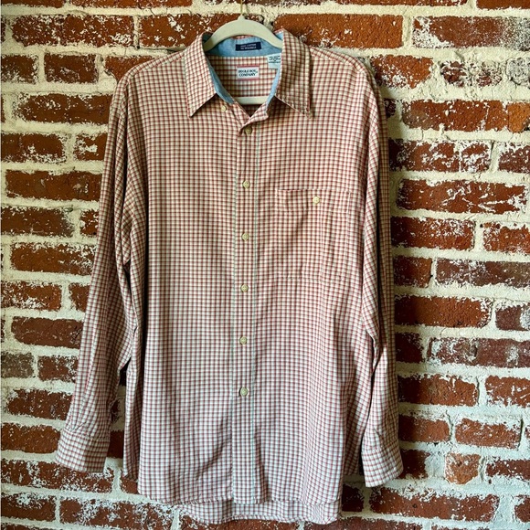 90s Bugle Boy Company red & green plaid button down - Picture 9 of 9